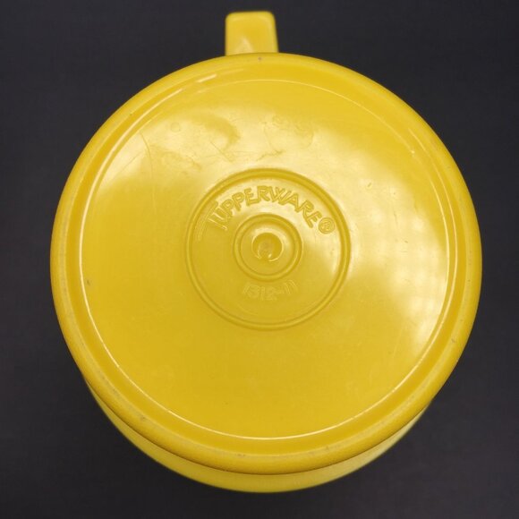 Vintage Set 4 1970s Tupperware Stacking Camp Mugs Cups 1312 Orange Yellow Green - Picture 9 of 15